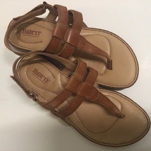 Born Velcro strap sandals flip flops